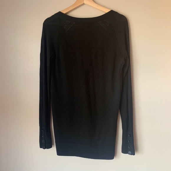 Halogen | Long black cardigan - Picture 2 of 4